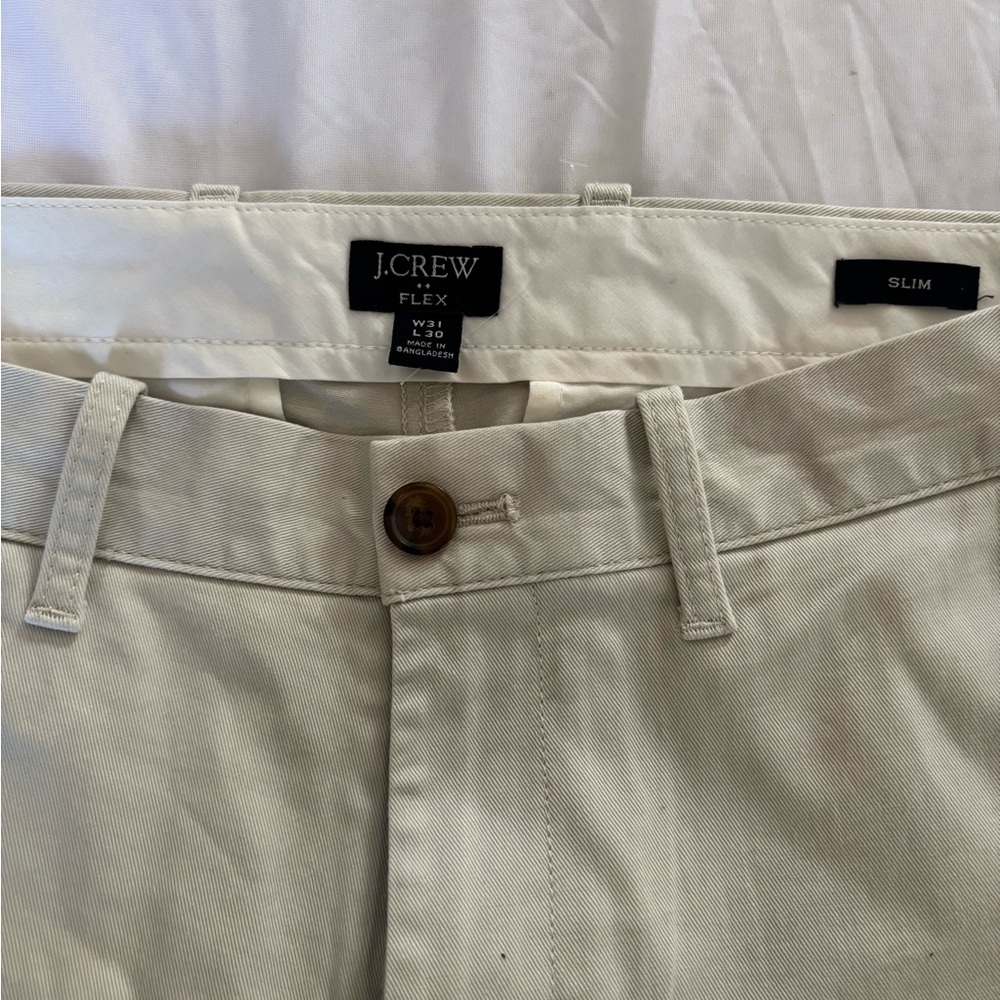 J. Crew Flex Slim Chinos - Light Tan